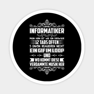 Informatiker Informatik Browser Computer IT Sprüche Software Magnet